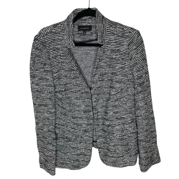 Talbots Jackets & Blazers - Talbots Black and White Woven Blazer sz 10 Blazer Career Wear business casual